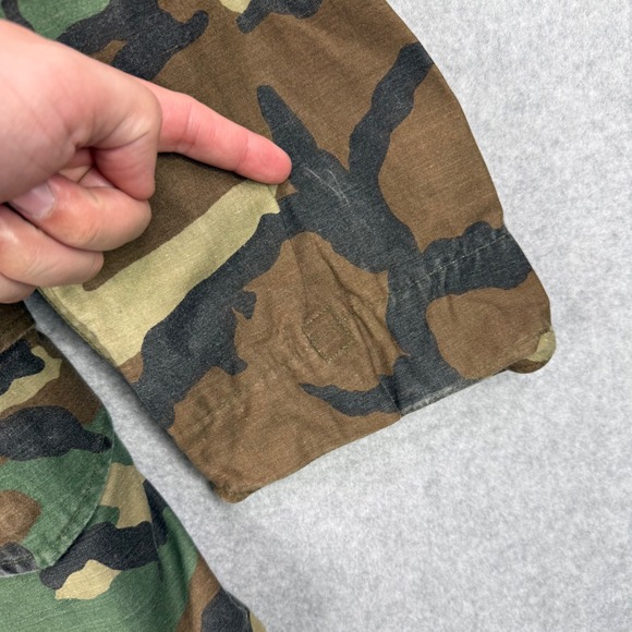 Vintage US Military M65 Field Jacket Mens Small X Short Woodland Camo Coat Lined - Picture 6 of 16